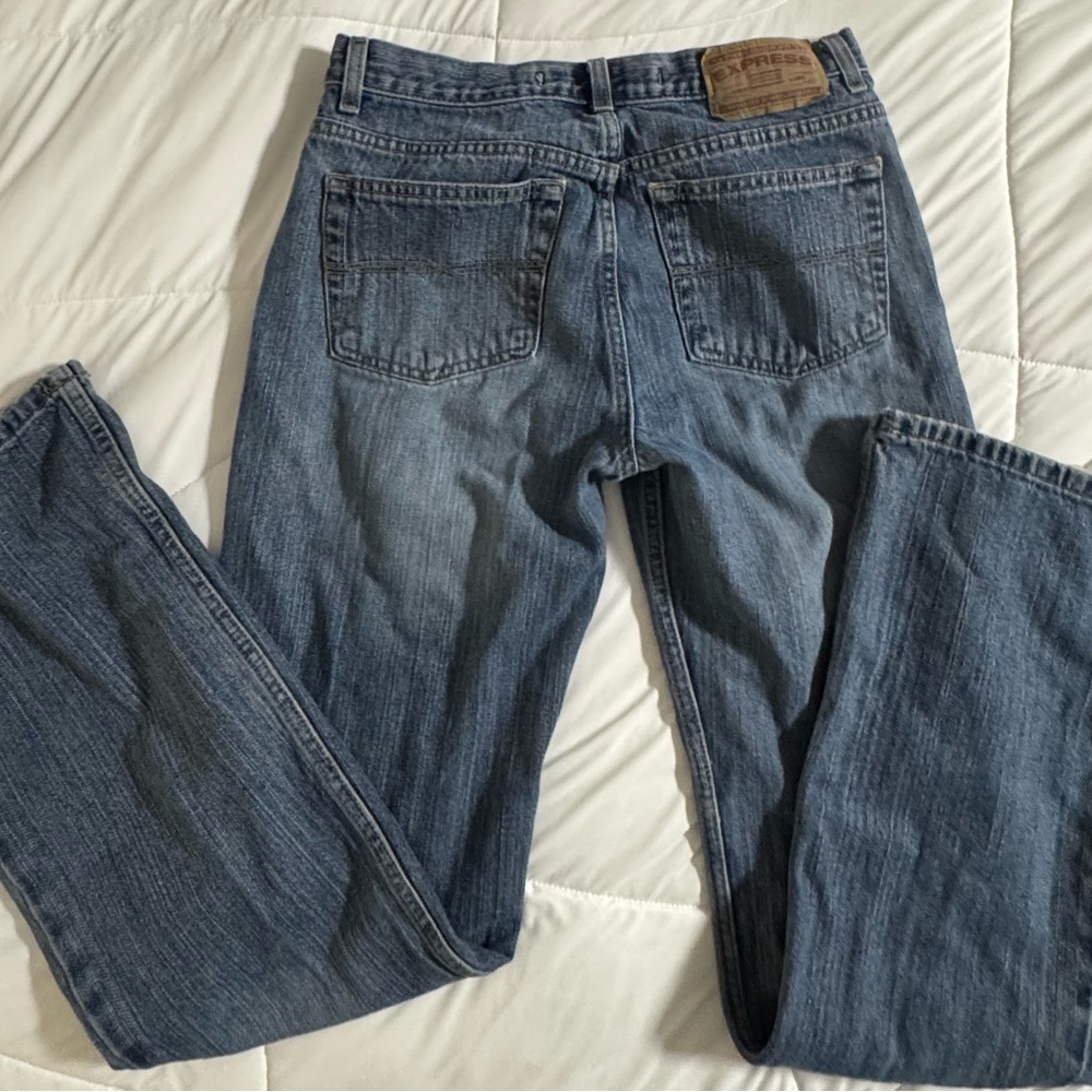 Express Low Rise Flare Jeans